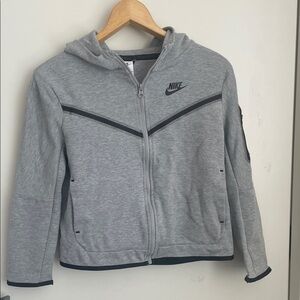Nike Kids Light Gray Full-Zip Jacket
